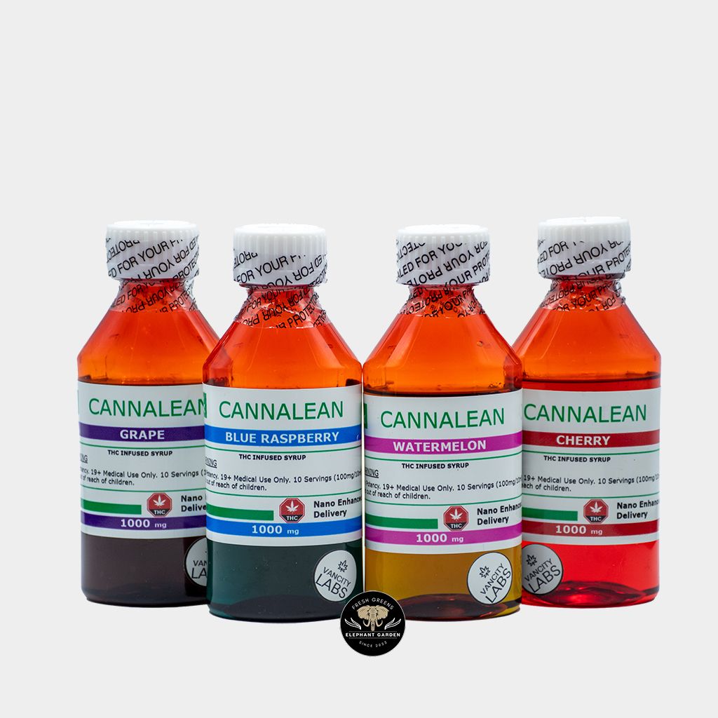 Buy Cannalean Cherry, Grape, Watermelon, and Blue Raspberry at Elephant Garden Online Weed Dispensary & Online Pot Shop