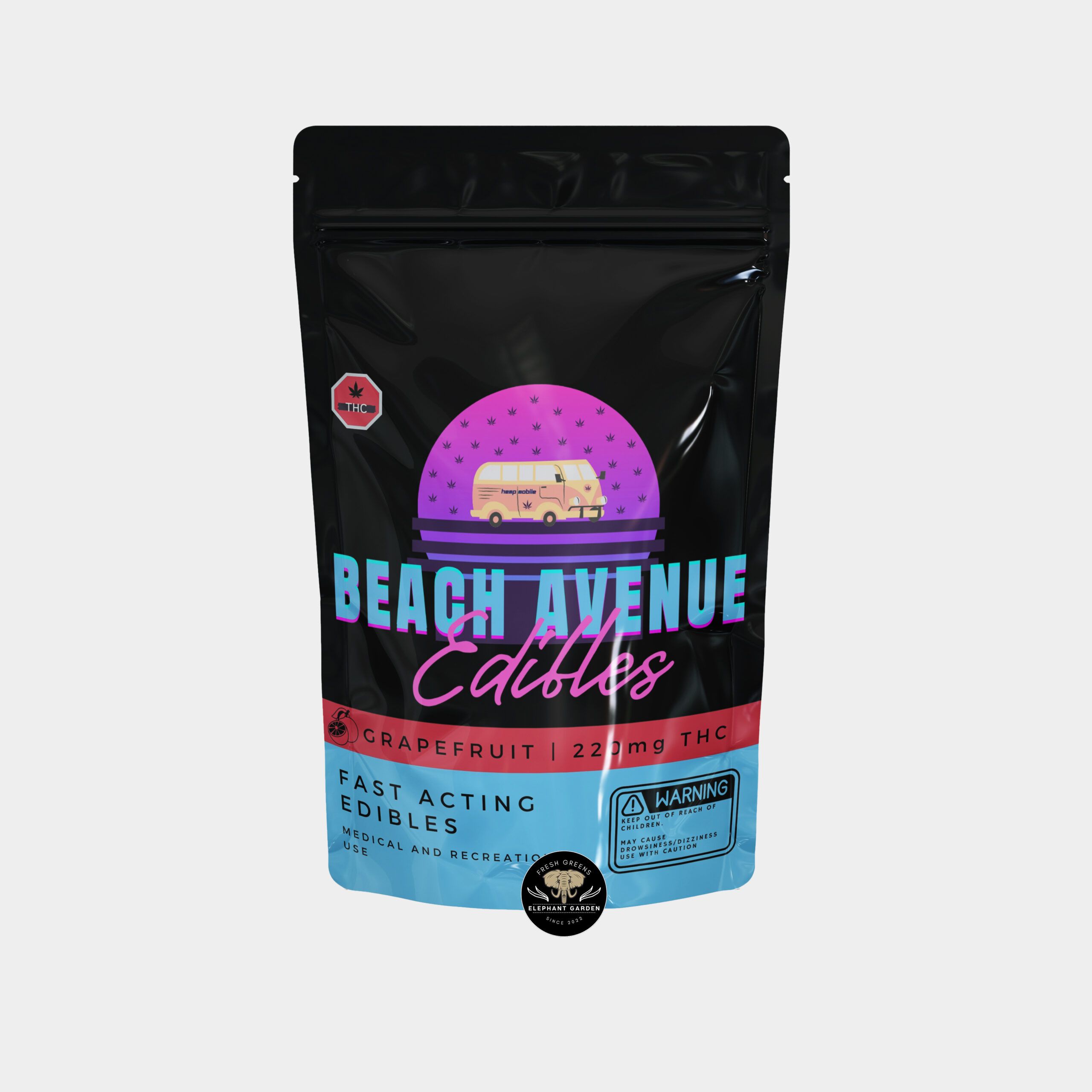 Beach Ave "“ Grapefruit "“ Fast Acting - 220 mg THC