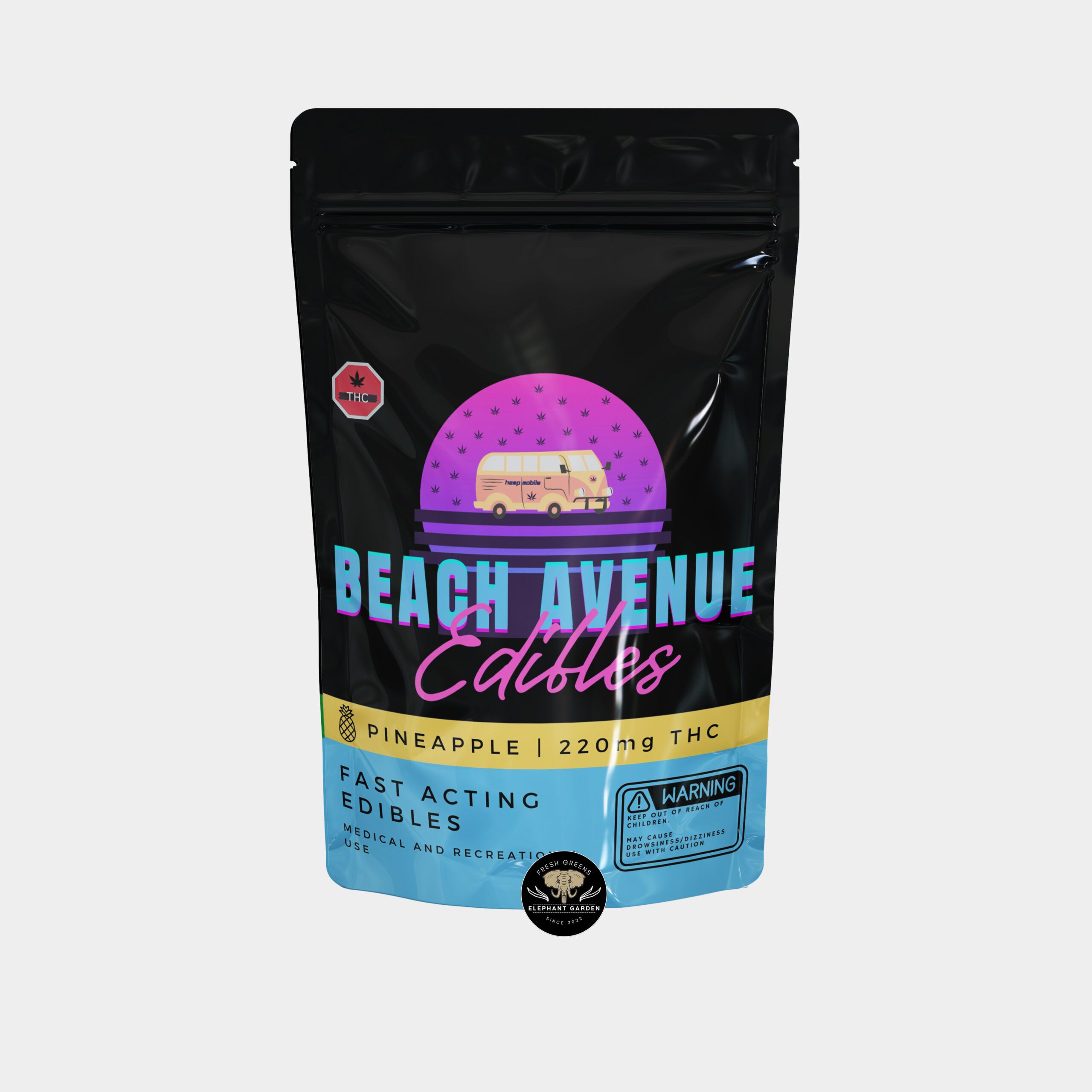 Beach Ave "“ Pineapple "“ Fast Acting - 220 mg THC