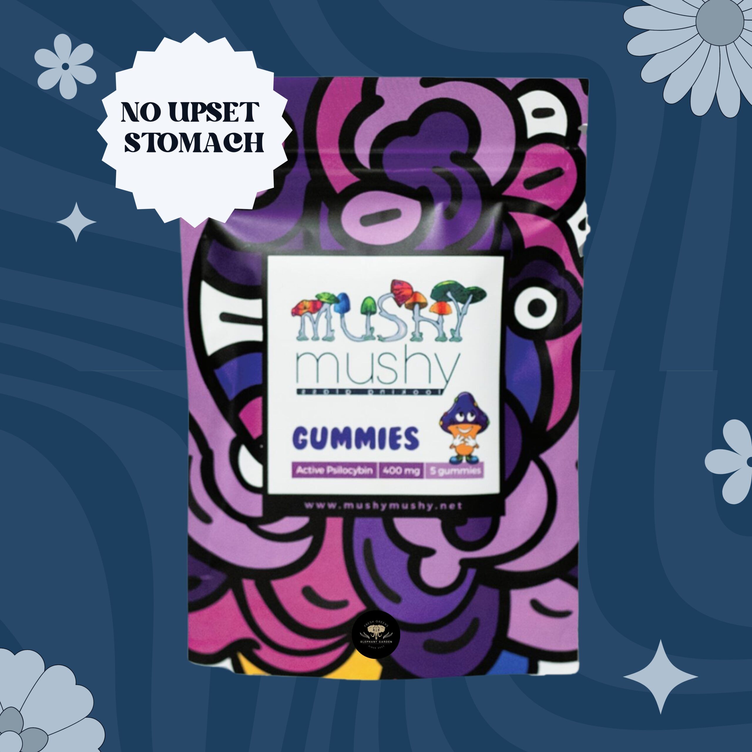 Mushy Gummies Blue Raspberry