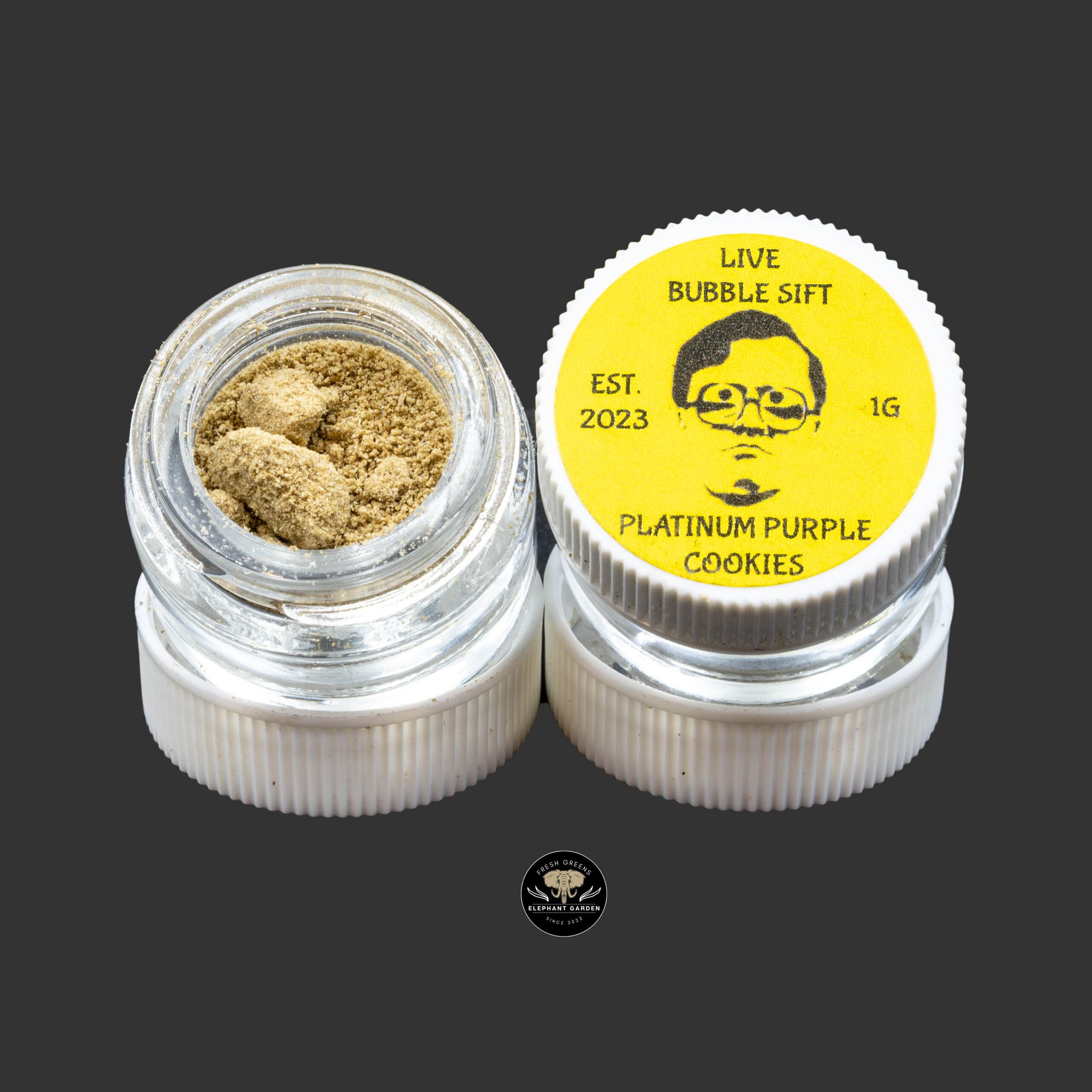 Bubbles - Platinum Purple Cookies - Hybrid - Live Bubble Hash Sift - Image 2
