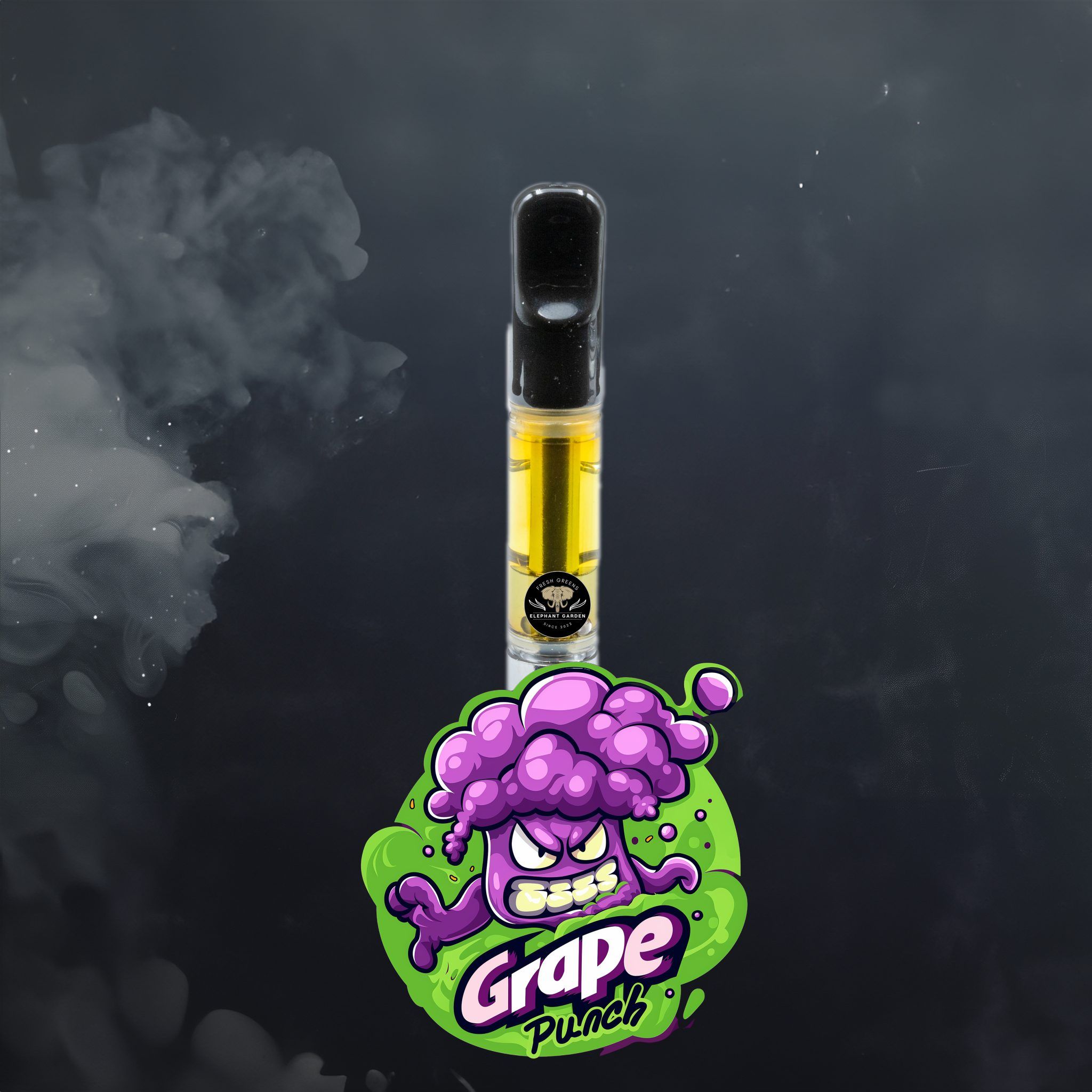 Buy Grape Punch Vape at Elephant Garden Co Weed Dispensary Burn Test 5 21 2024 2