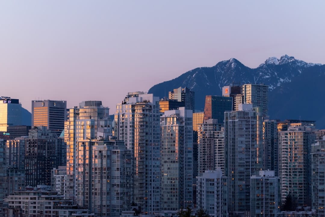 Vancouver BC skyline showing cannabis edibles delivery across Canada from Elephant Garden