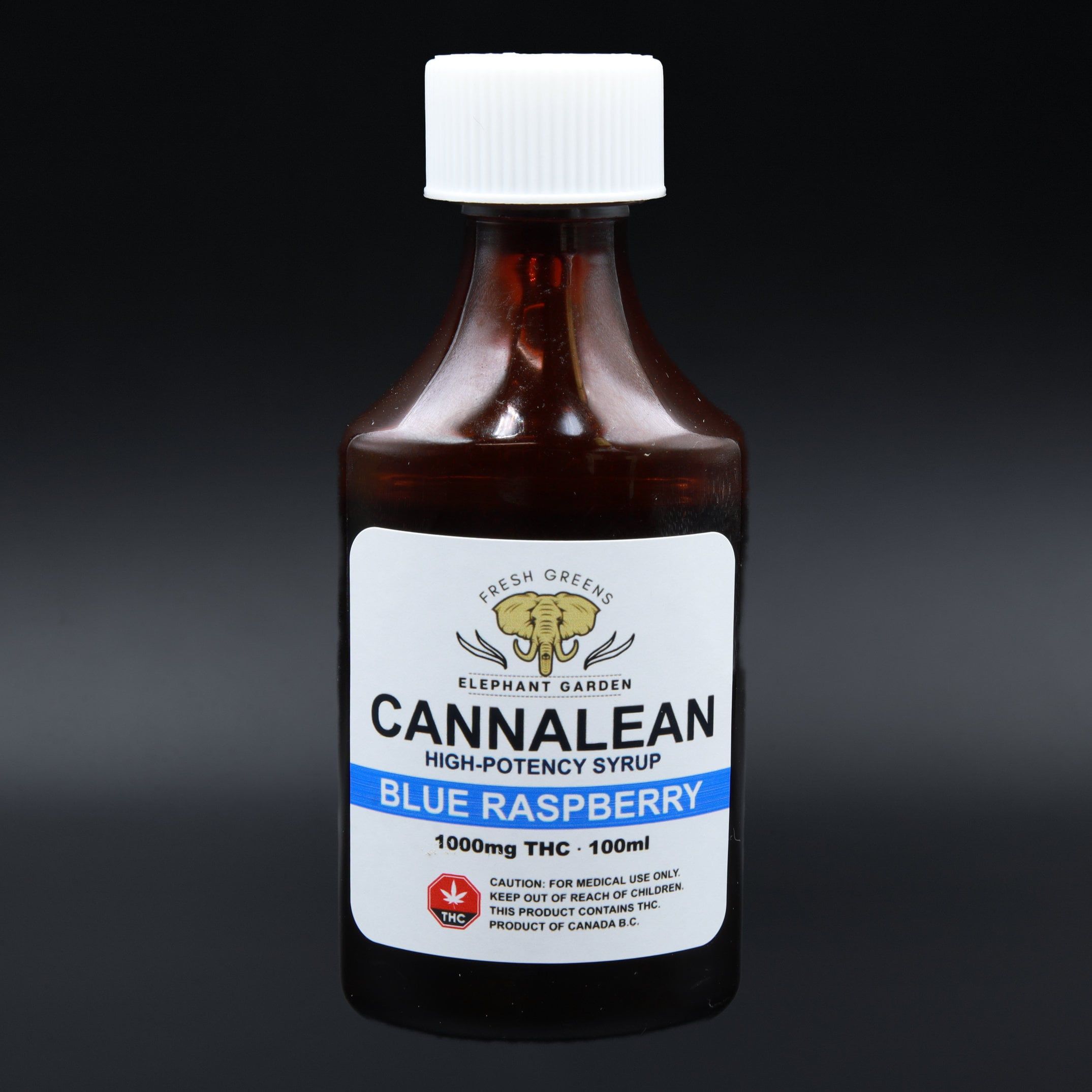 cannalean blue raspberry 100ml elephant garden
