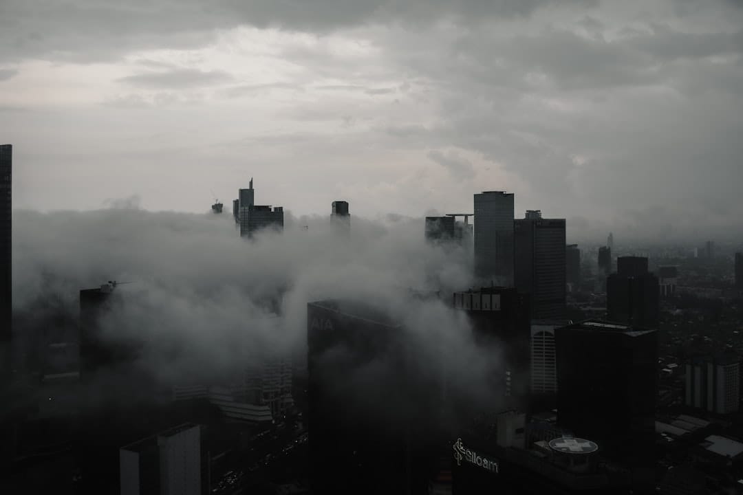 Dark moody atmosphere evoking the diesel and fuel-forward terpene profile of Grease Monkey