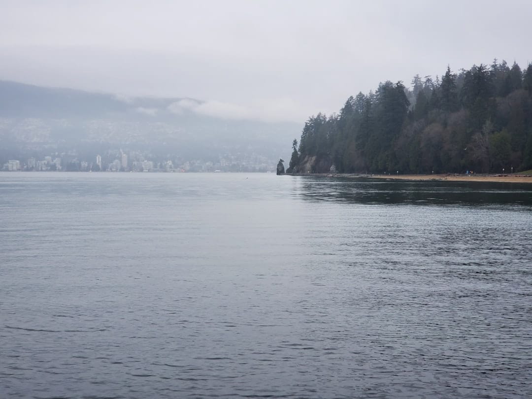 Stanley Park seawall and waterfront scenery in Vancouver British Columbia
