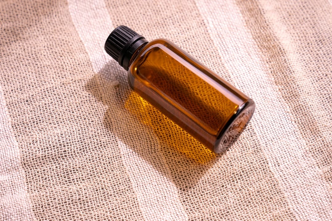 Herbal tincture bottle with dropper for precise CBD dosing