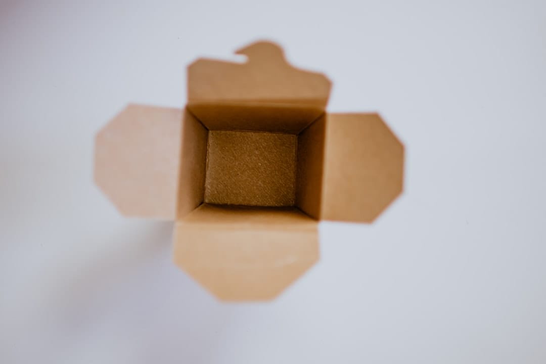 Plain brown cardboard parcel representing discreet cannabis delivery to Fredericton