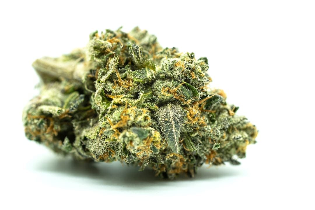 Macro close-up of premium craft cannabis flower available for delivery in Gander NL