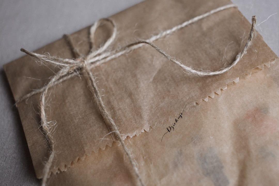 Plain brown paper parcel representing discreet cannabis delivery to Lunenburg Nova Scotia