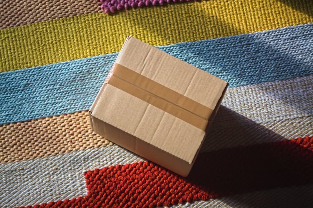 Discreet cardboard cannabis delivery parcel arrived at a Woodbridge Ontario doorstep