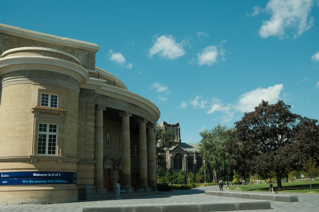 University campus building in Waterloo Ontario near Wilfrid Laurier