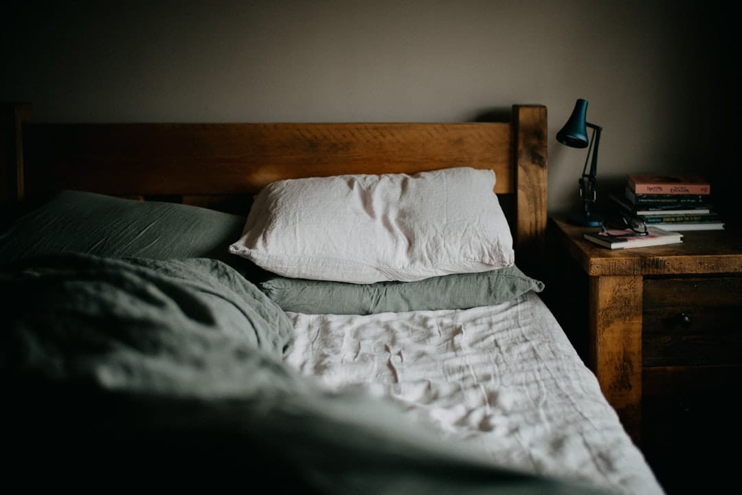 Cozy bedroom setting ideal for evening indica cannabis relaxation