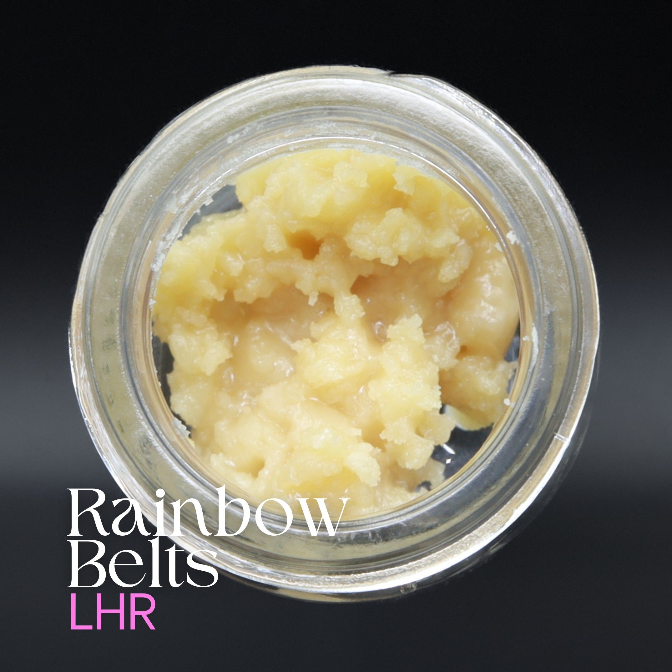 Rainbow Belts Live Hash Rosin AAAA from Elephant Garden with golden terpene-rich consistency