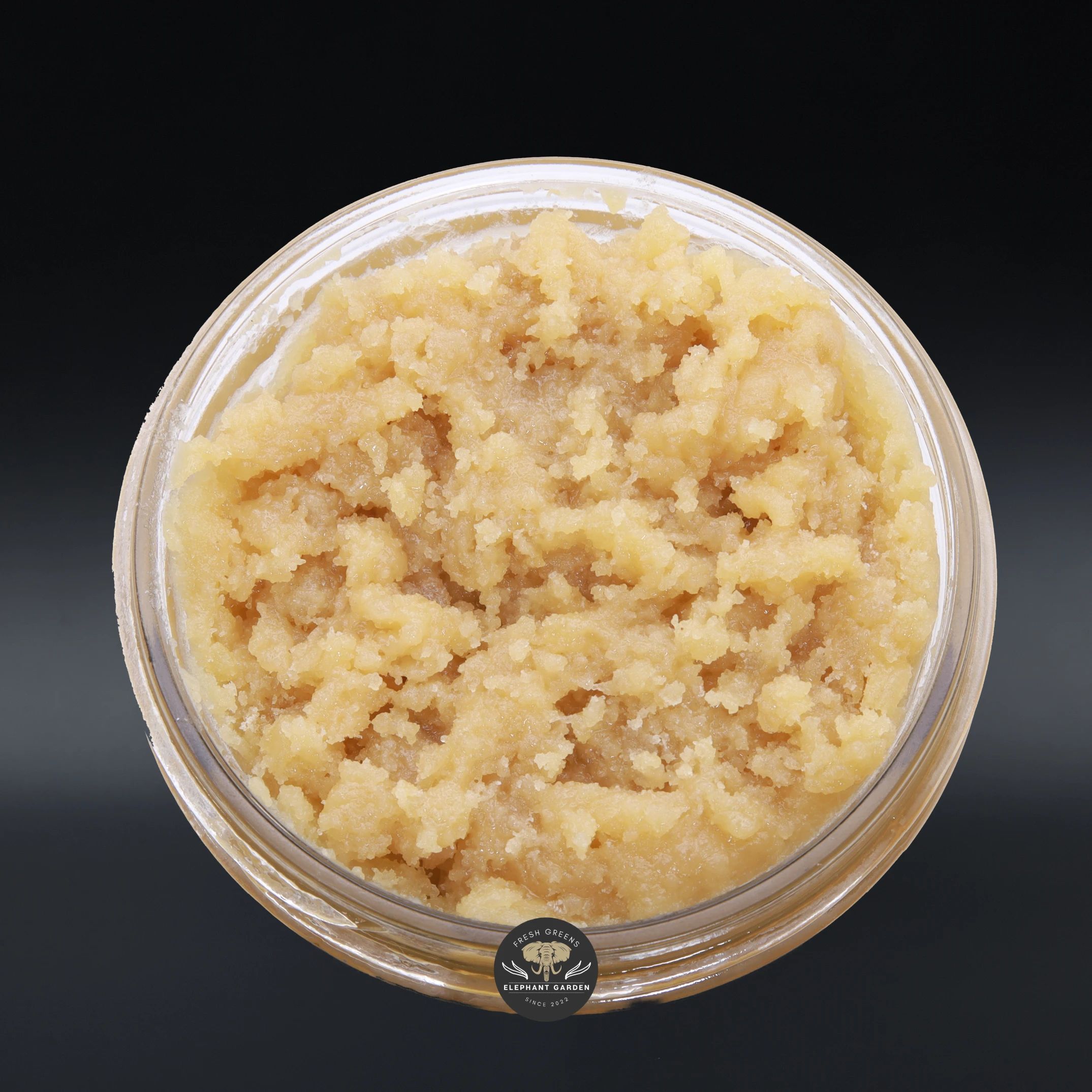 Wedding Cake Live Resin, hybrid live resin concentrate in glass dish