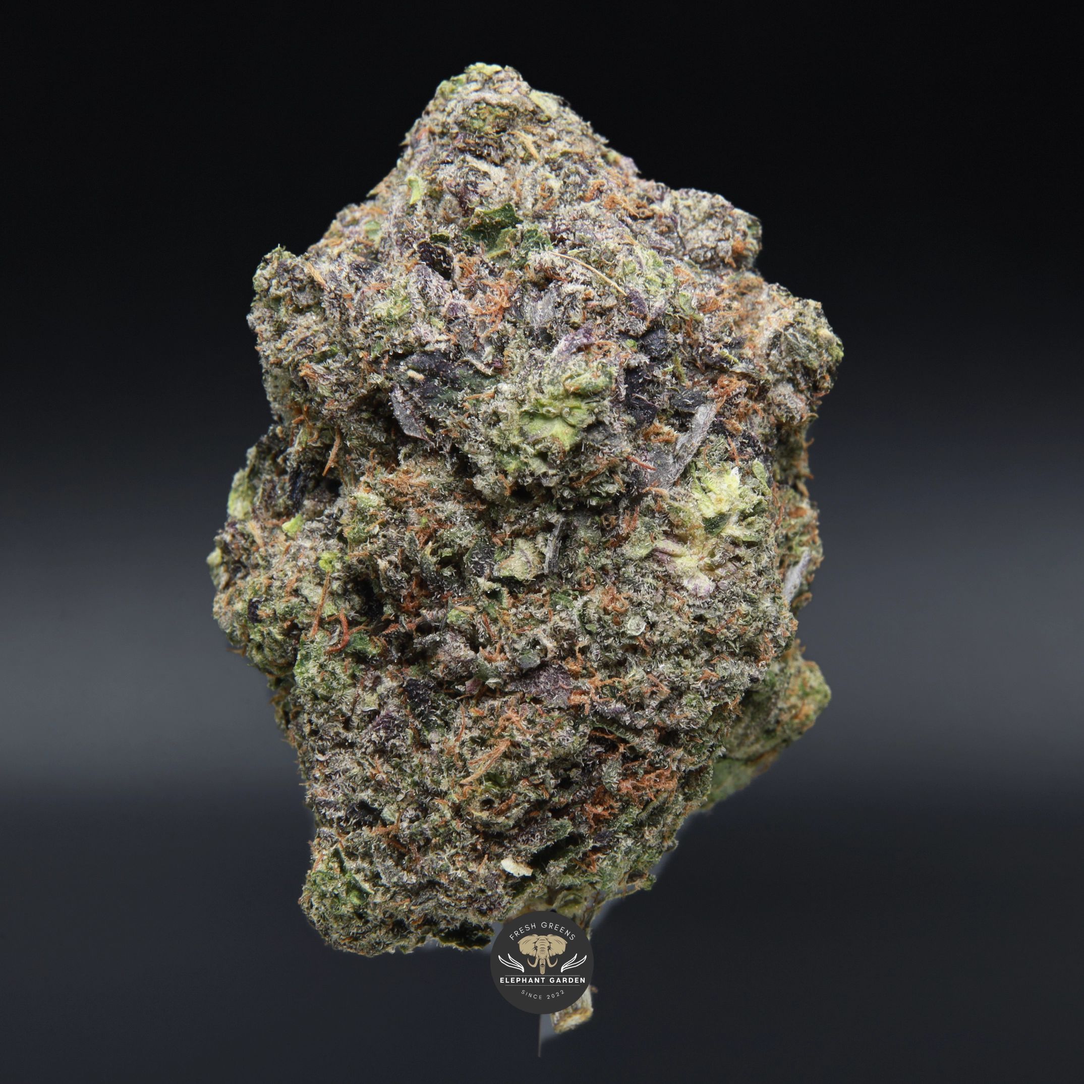 Cali Octane indica flower, close-up product photo