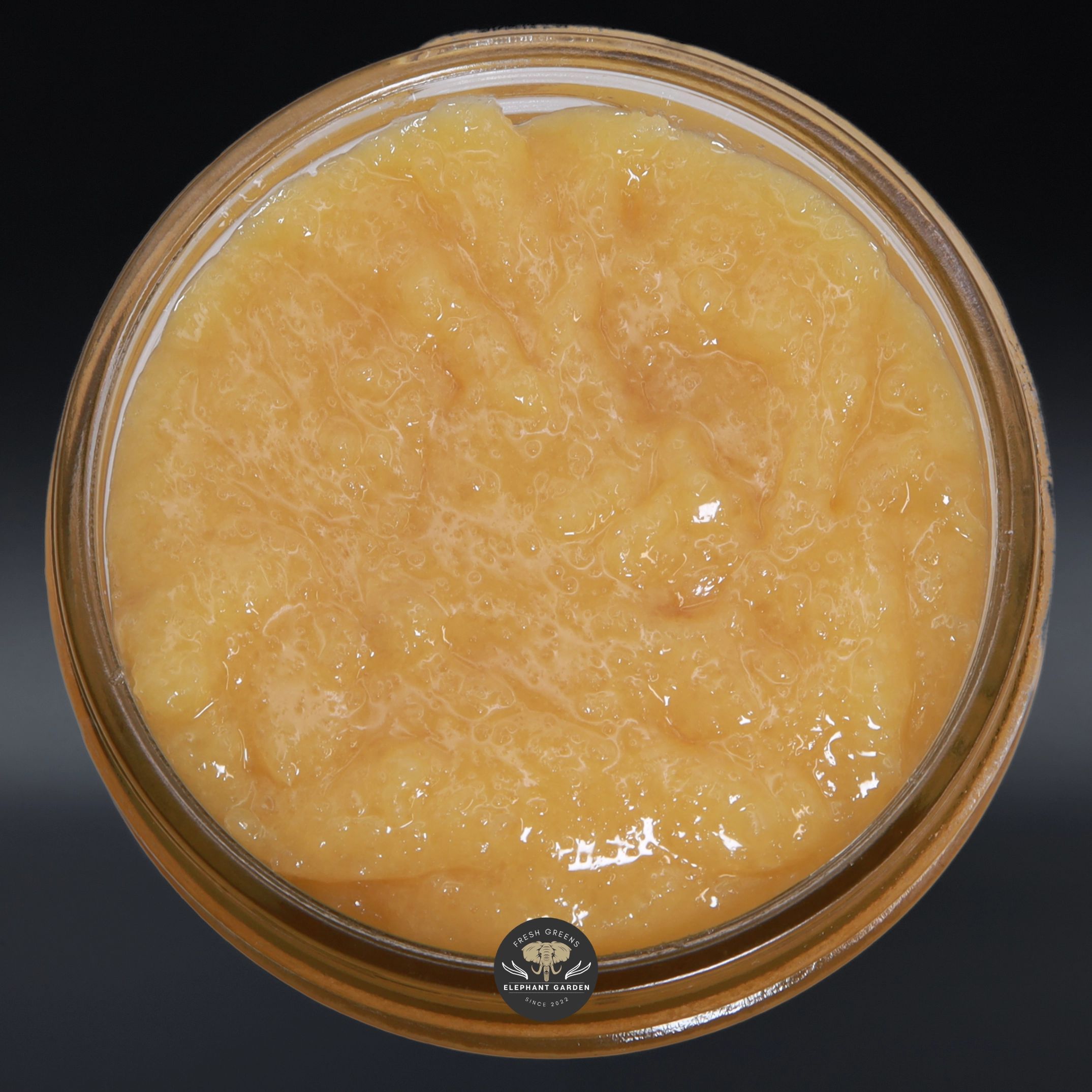 Orange Kush Live Resin concentrate, close-up product photo