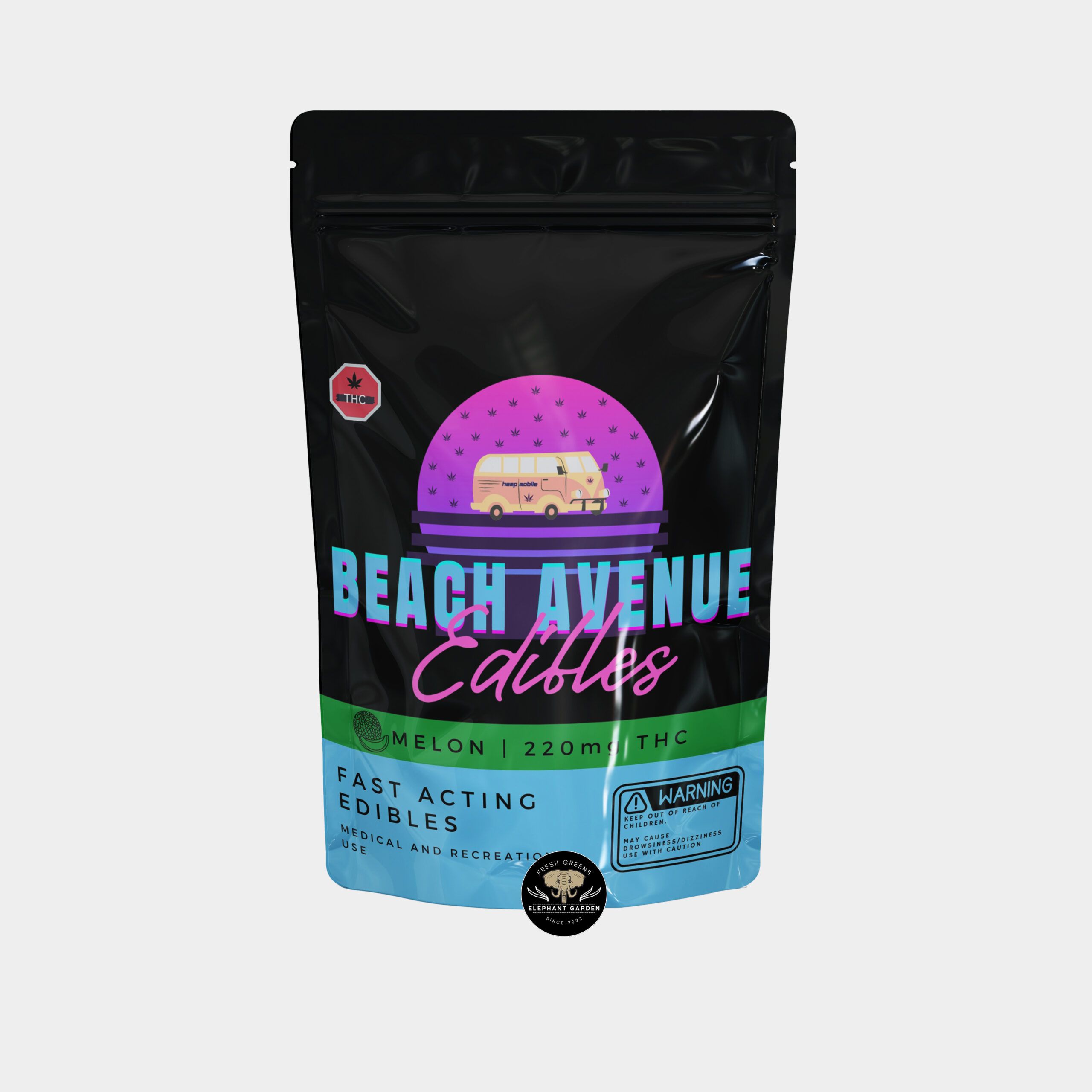 Beach Ave "“ Melon "“ Fast Acting - 220 mg THC