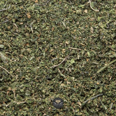 Platinum OG Shake Trim indica shake and trim — close-up product photo