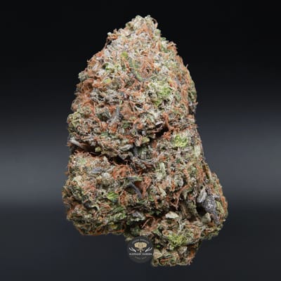 Greasy Death Bubba AAA+ indica flower, close-up product photo