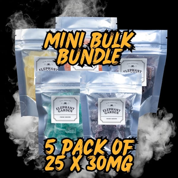 Mini Bulk Bundle 5 Pack of 750mg
