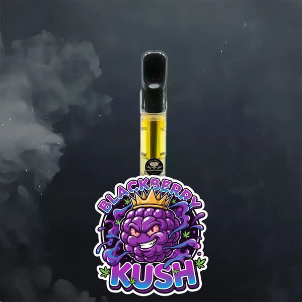 Blackberry Kush vape cartridge from Elephant Garden