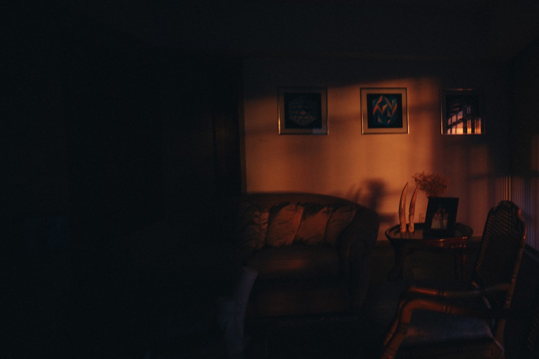 Warm dimly lit living room perfect for a relaxing evening with cannabis concentrates