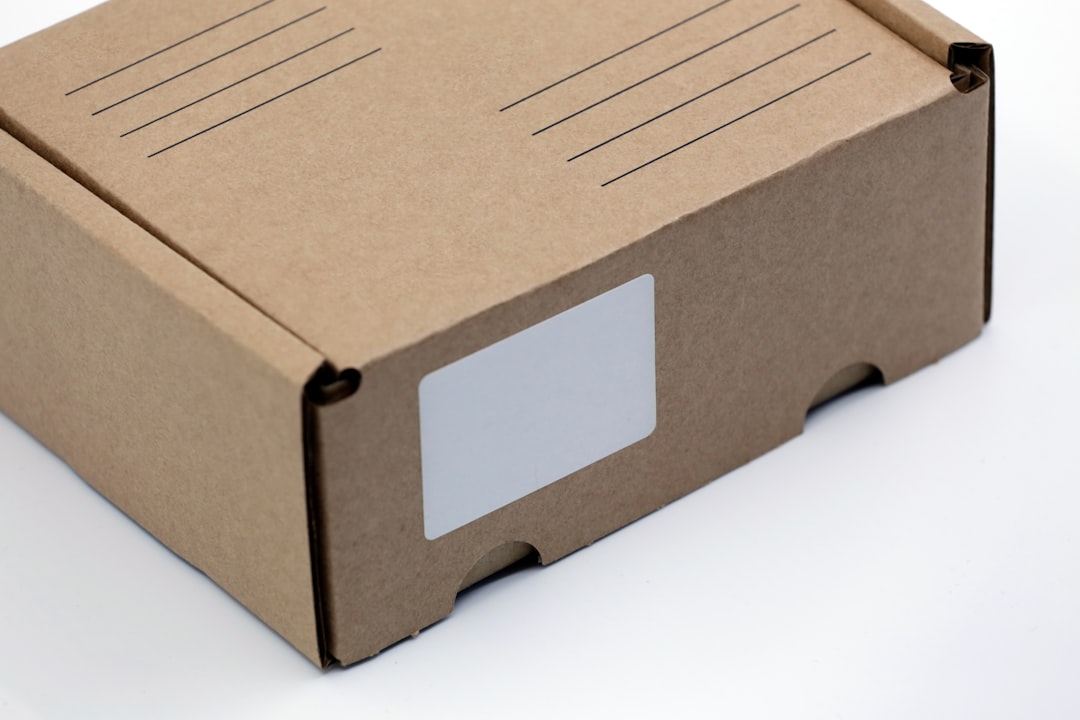 Discreet cardboard delivery package for mail-order cannabis shipped to Dawson Creek BC
