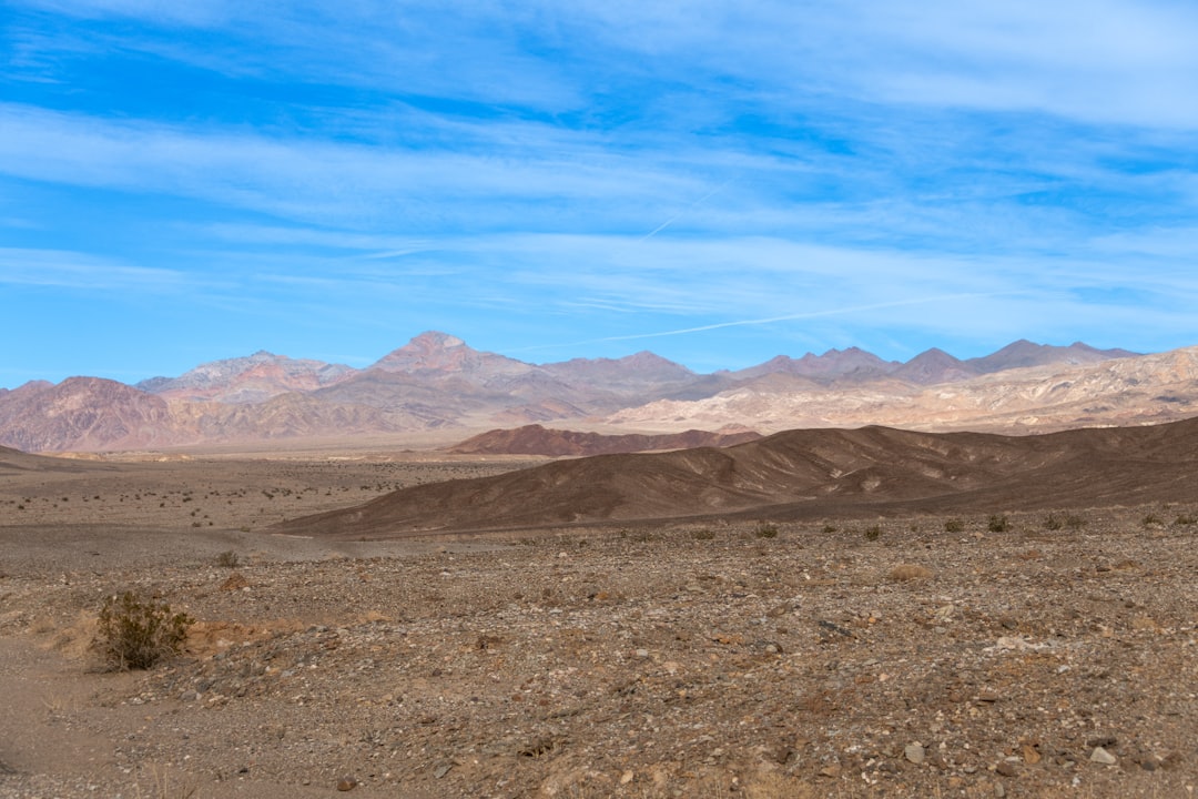 Desert landscape with rugged mountains evoking the harsh terrain that inspired the Death Valley OG cannabis strain